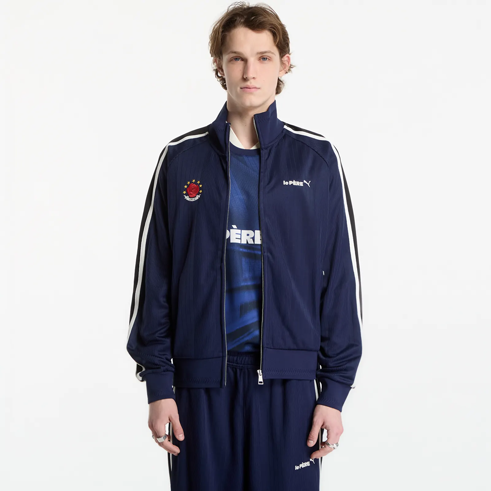 Kabátok Puma X Le Père T7 Jacket Puma Navy
