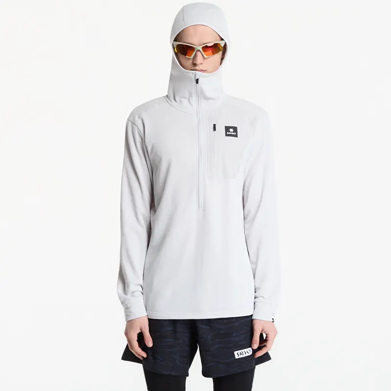 Mikina SAYSKY Combat Half Zip Fleece Hoodie Grey