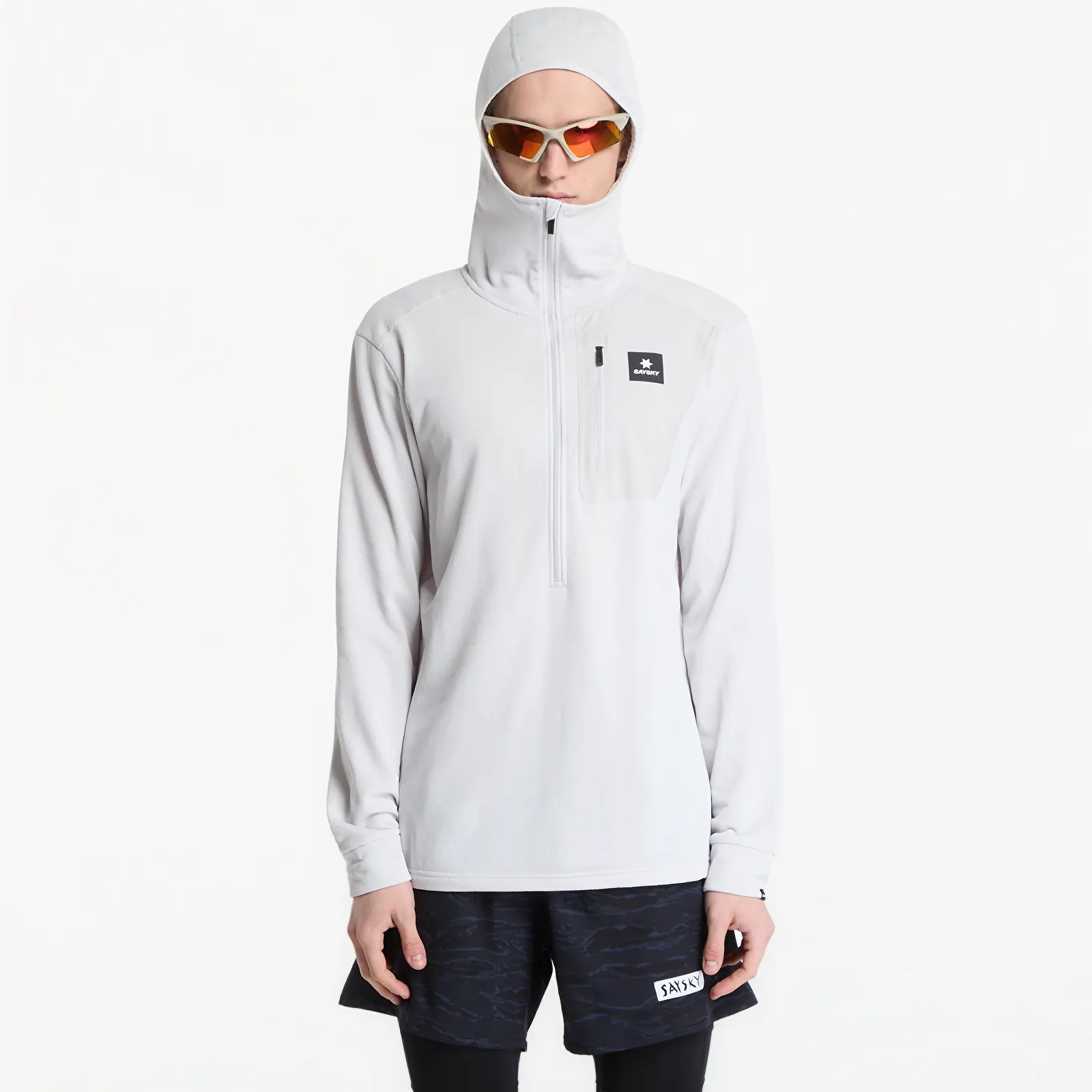 Худі та реглани SAYSKY Combat Half Zip Fleece Hoodie Grey