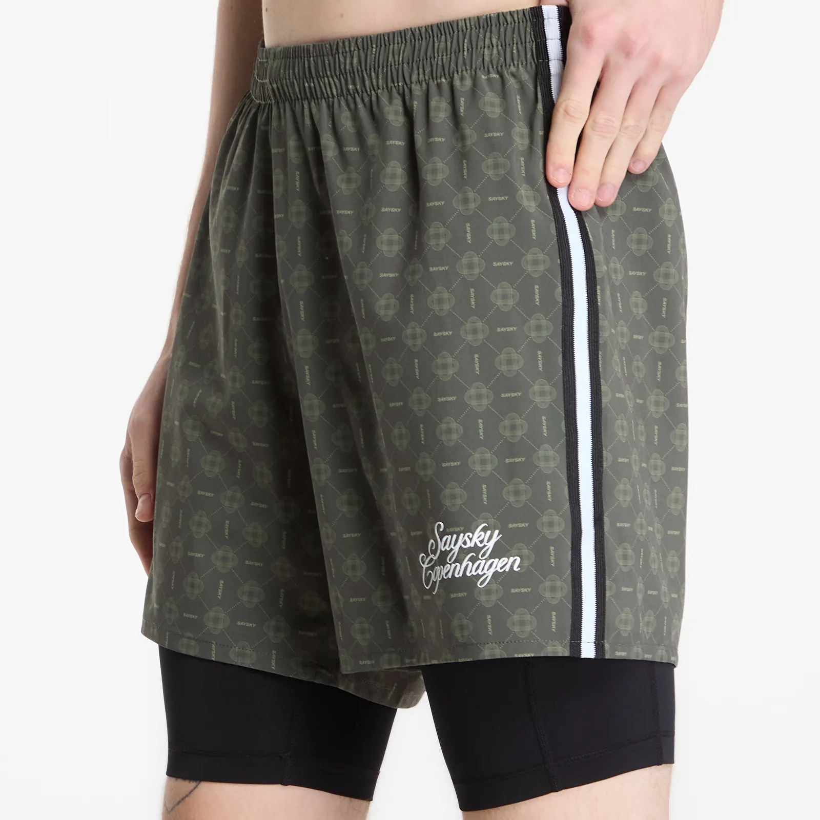 Shorts SAYSKY Couture Pace 2 in 1 Shorts 5" Green Aop