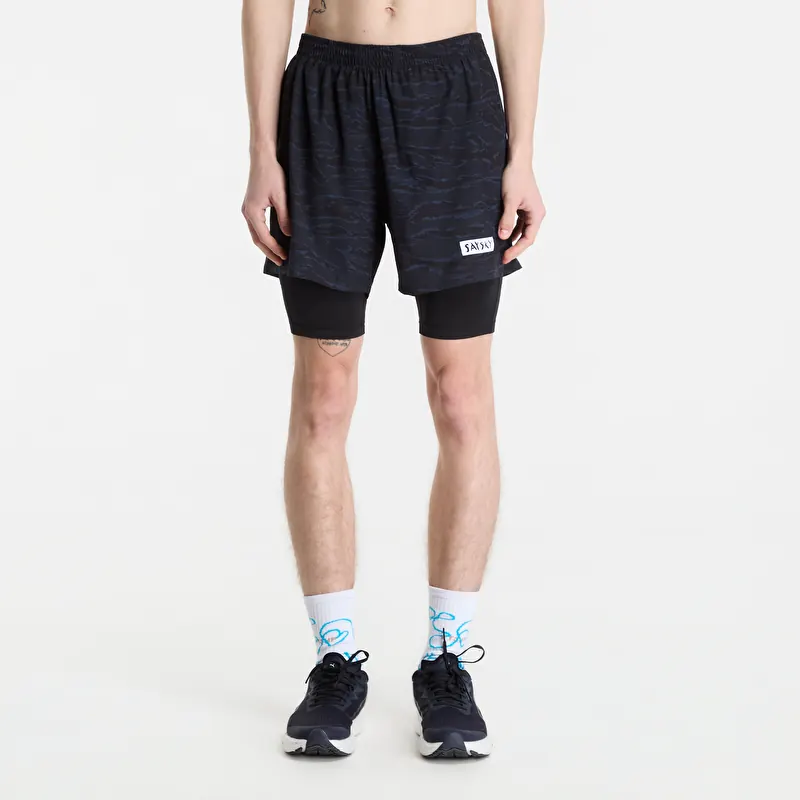 Shorts SAYSKY Tiger Pace 2 in 1 Shorts 5'' Black Camo