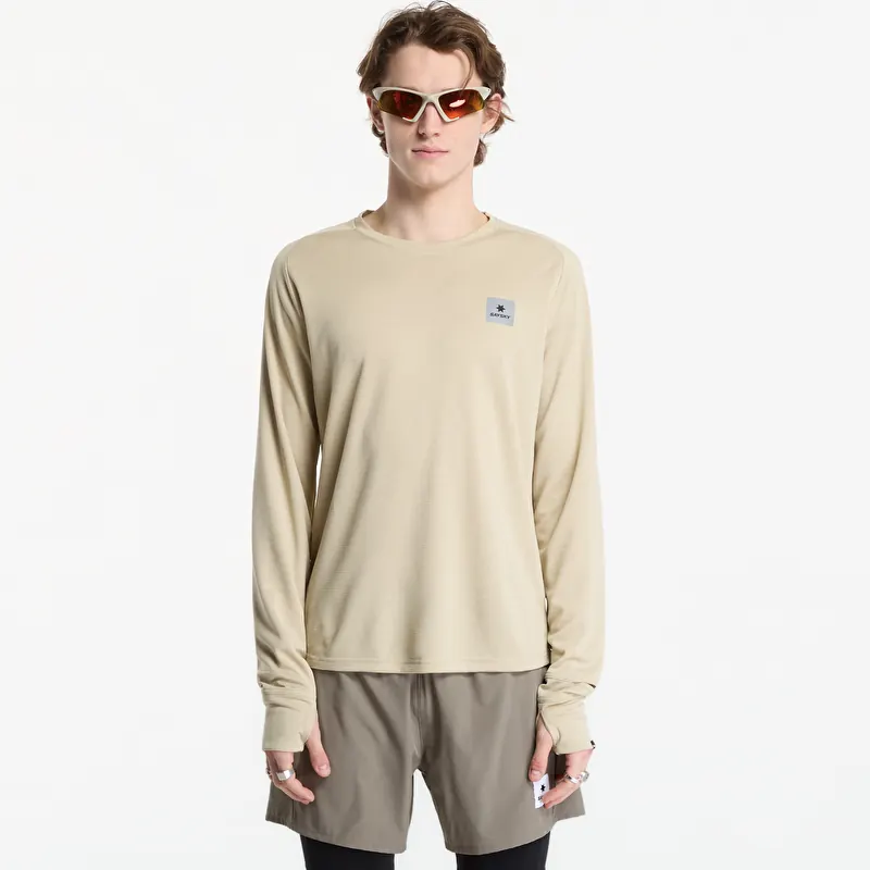 T-shirt SAYSKY Clean Flow Long Sleeve Beige