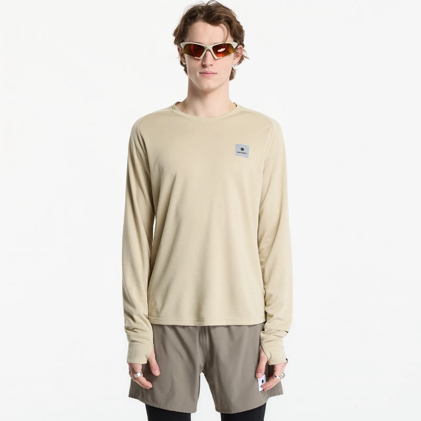 T-shirts SAYSKY Clean Flow Long Sleeve Beige