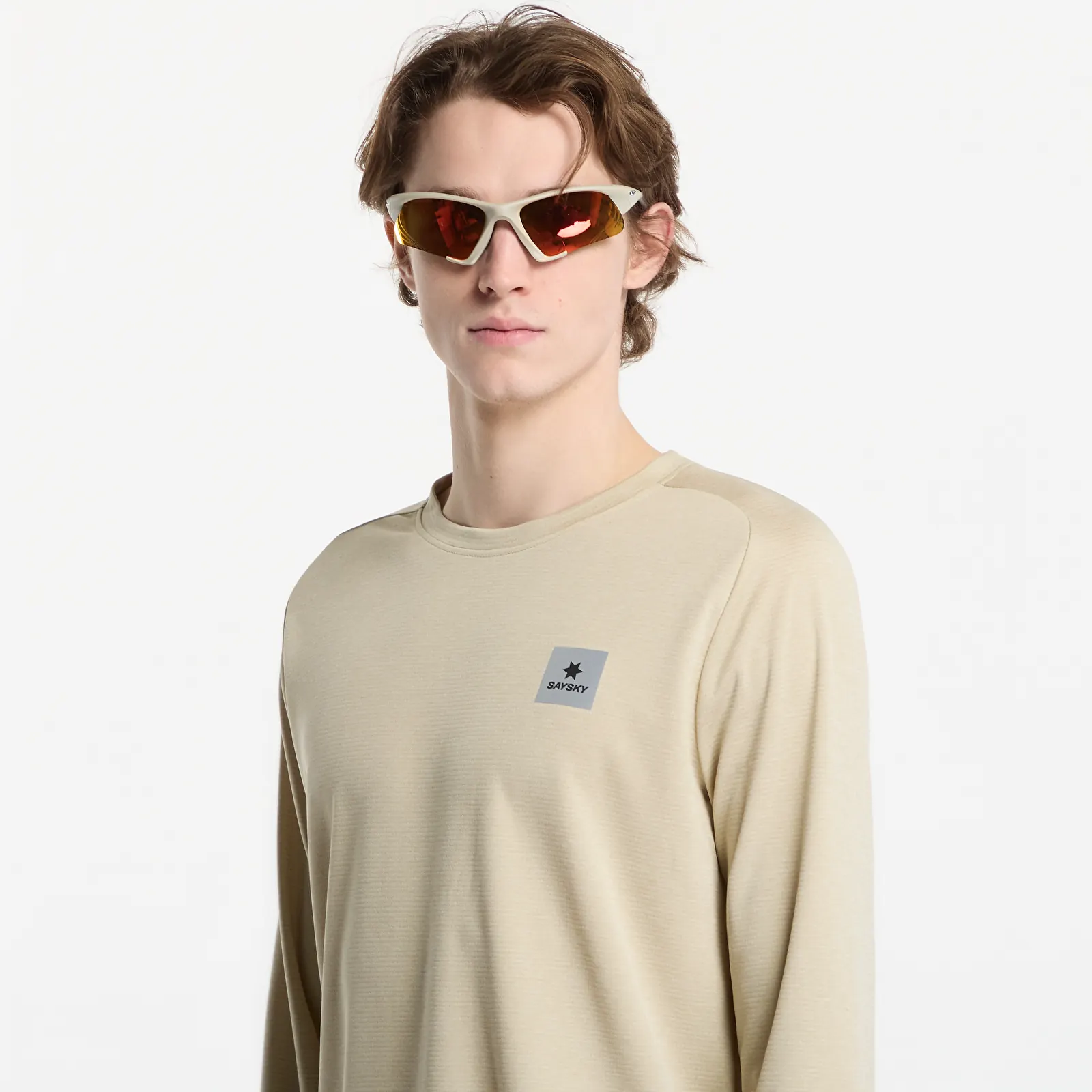 T-shirts SAYSKY Clean Flow Long Sleeve Beige