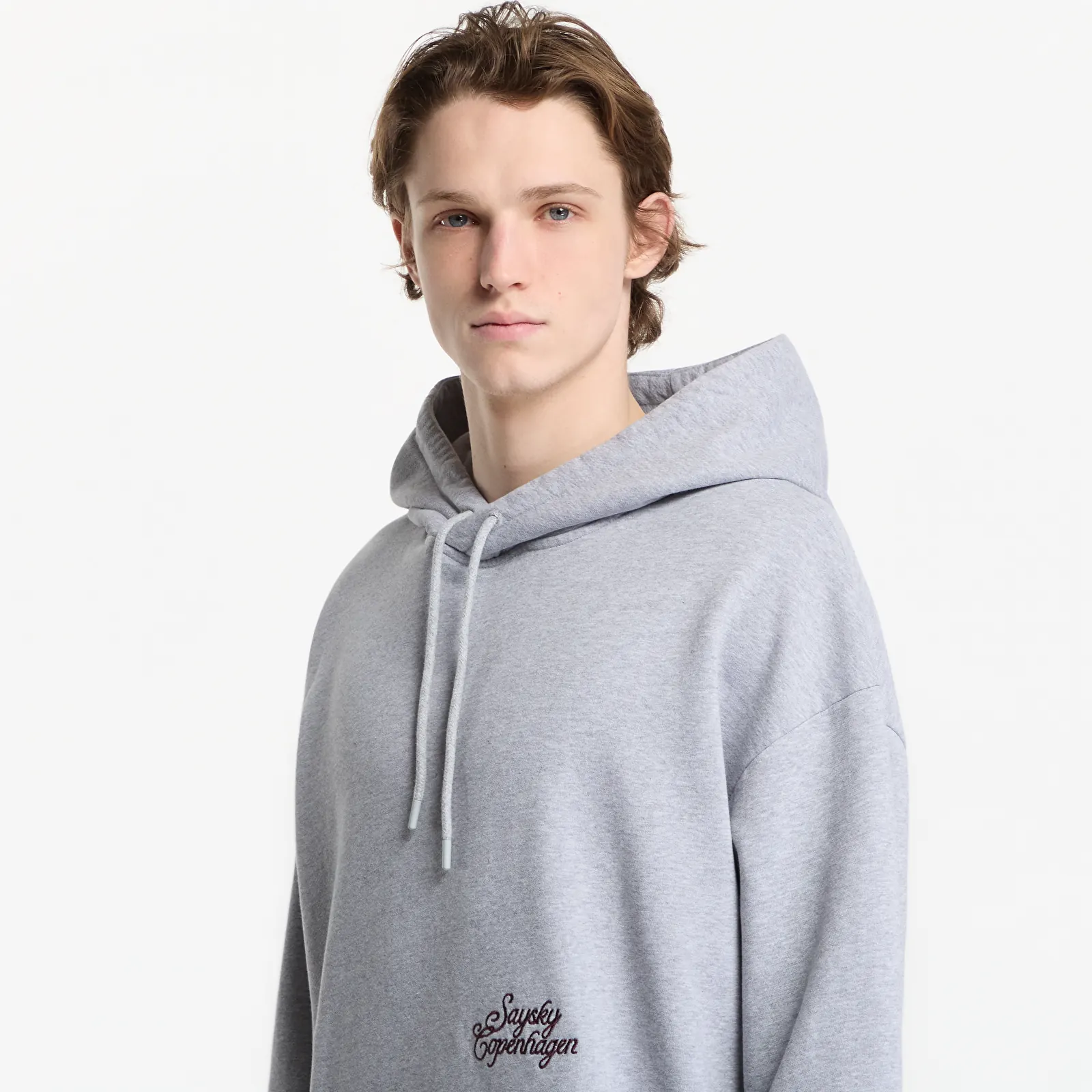 Džemperiai su gobtuvais ir džemperiai SAYSKY Statement Oversized Hoodie Grey