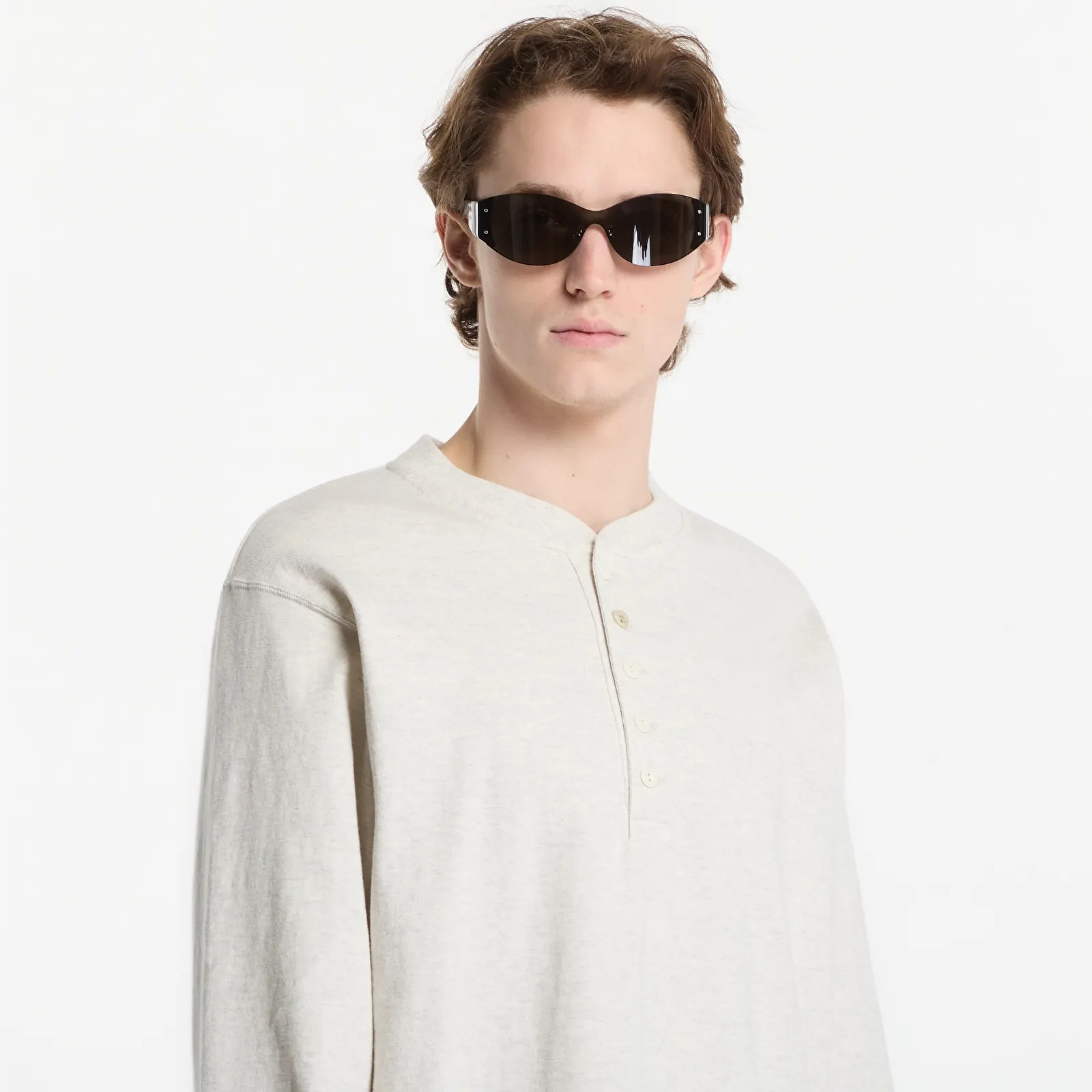 Hemden Human Made Henley Neck Shirt UNISEX White