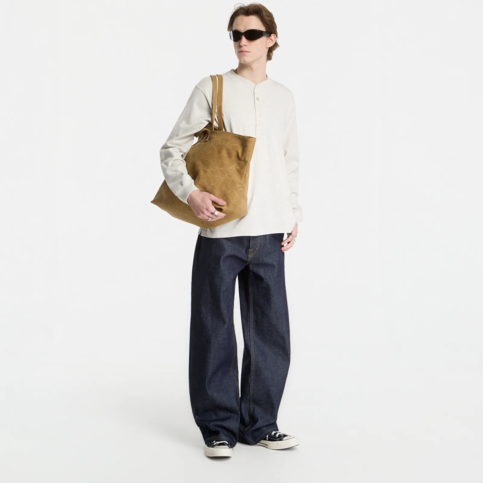 Hemden Human Made Henley Neck Shirt UNISEX White