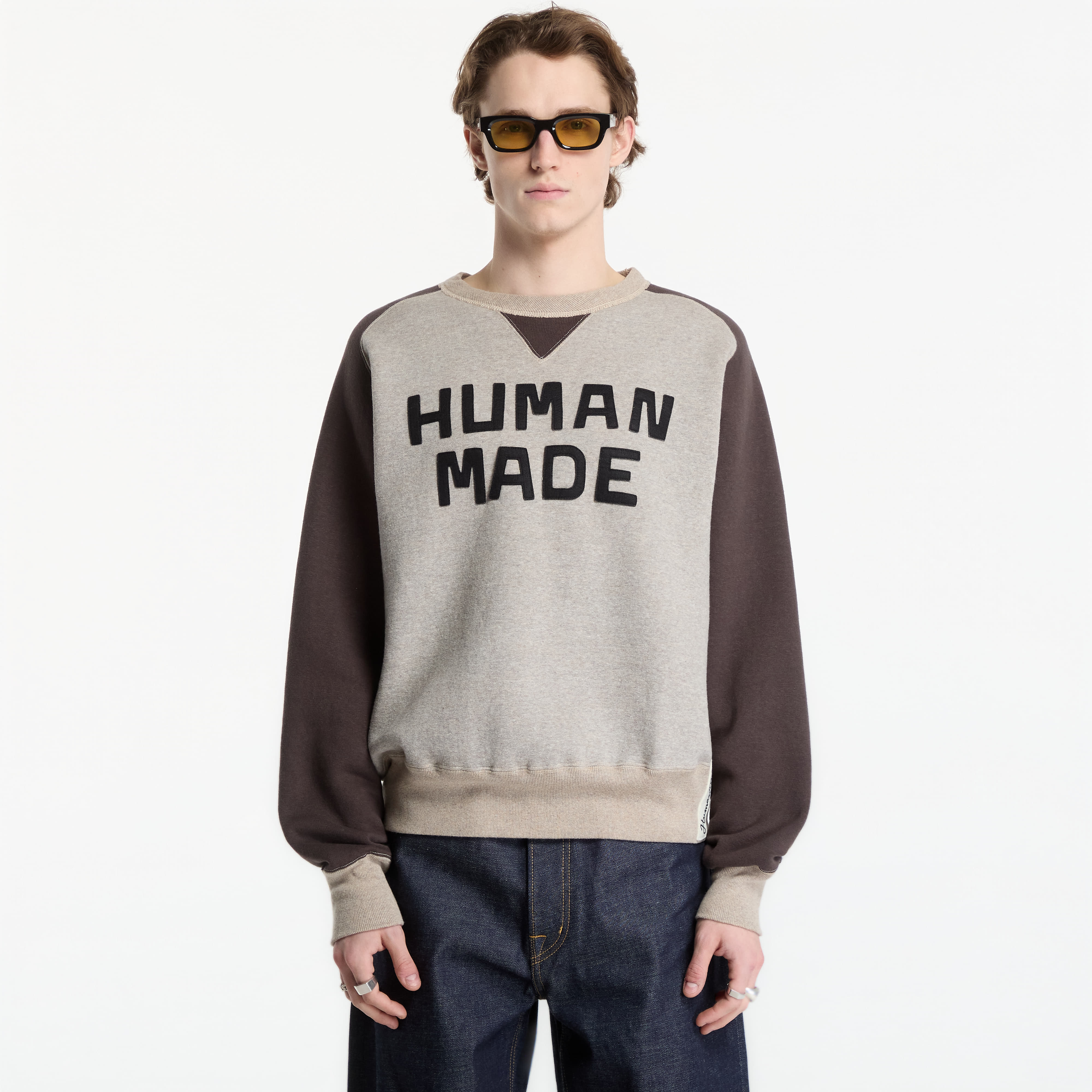 Sweatshirt Human Made Raglan Tsuriami Sweatshirt UNISEX Charcoal L