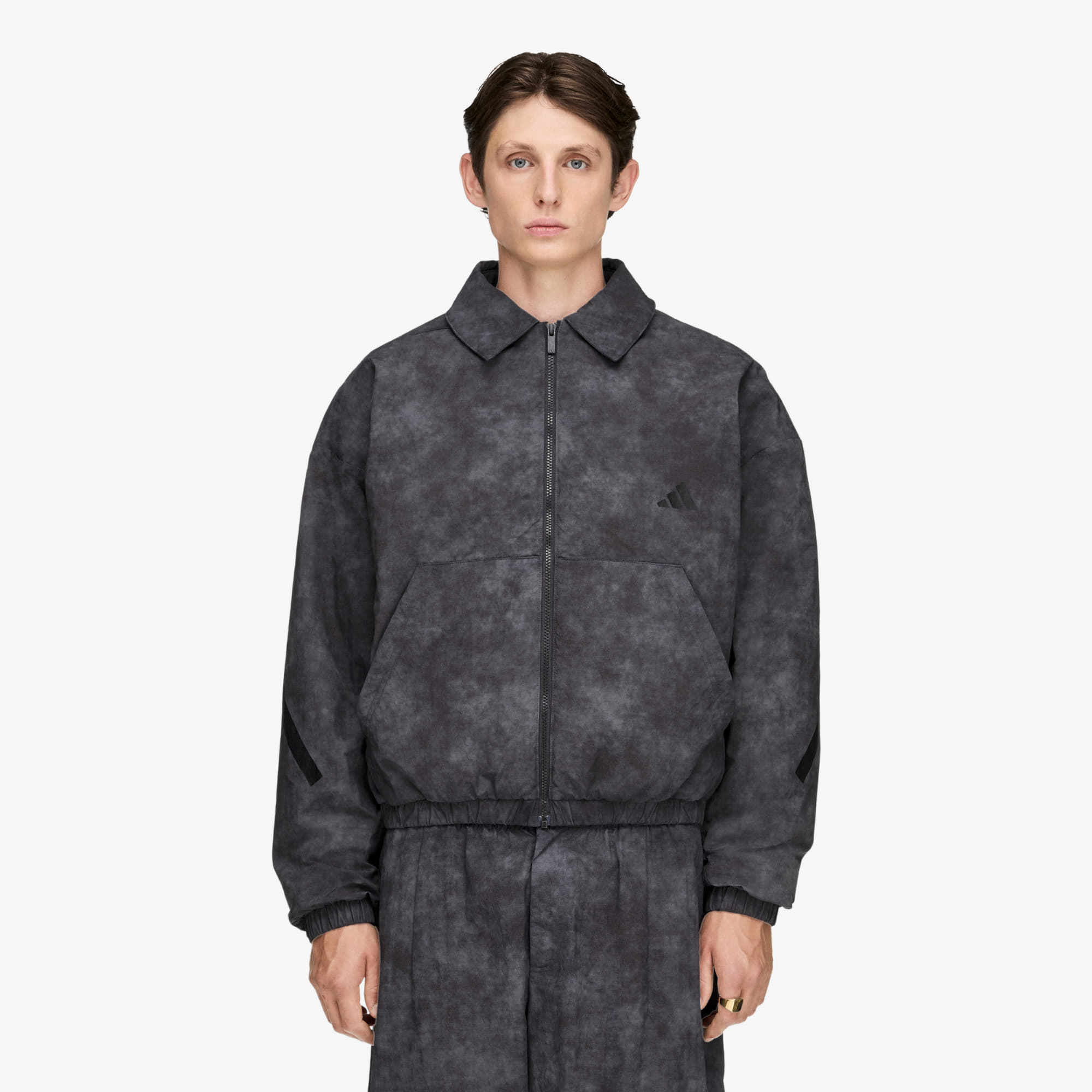 Bomber adidas x Tyrrell Winston Z.N.E. Full-zip Tracktop Grey Five/ Utility Black M