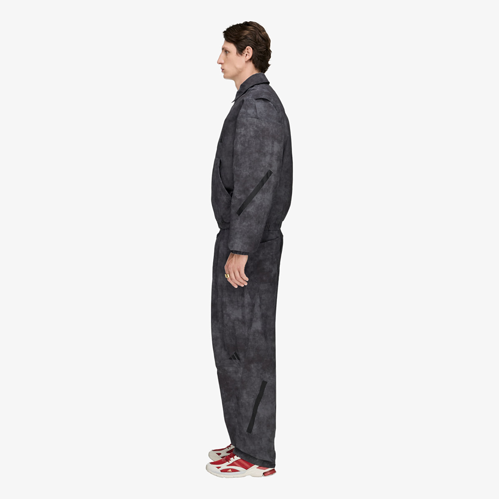 Blousons bomber adidas x Tyrrell Winston Z.N.E. Full-zip Tracktop Grey Five/ Utility Black