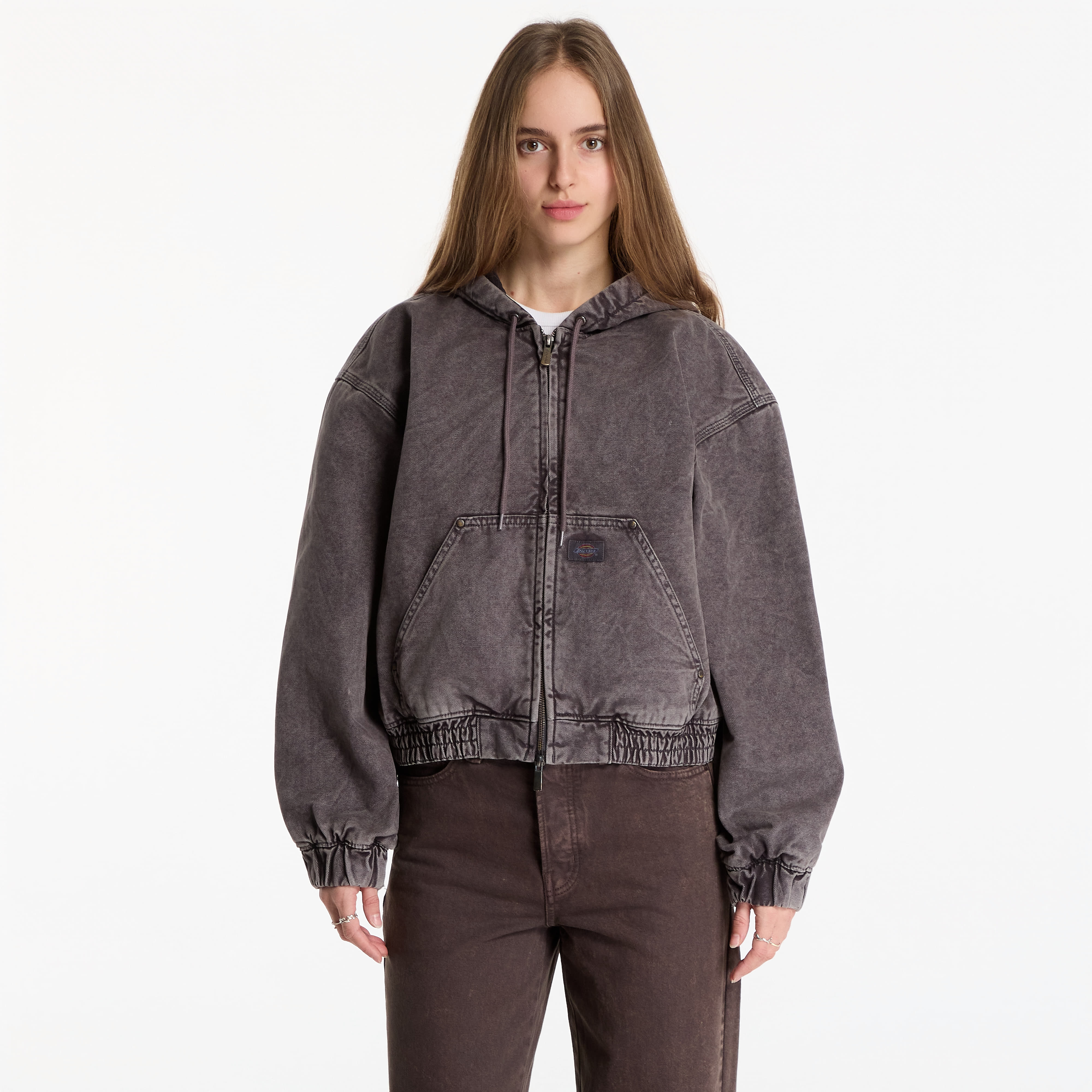 Jakke Dickies Peoria Canvas Hooded Jacket Charcoal XS