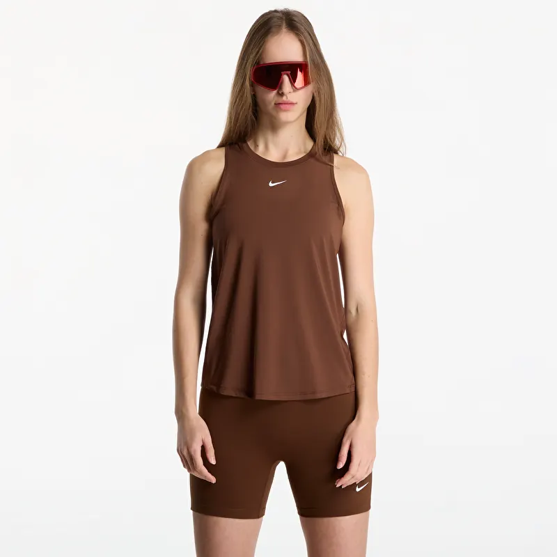Tank top Nike One Classic Dri-FIT Tank Top Cacao Wow/ White
