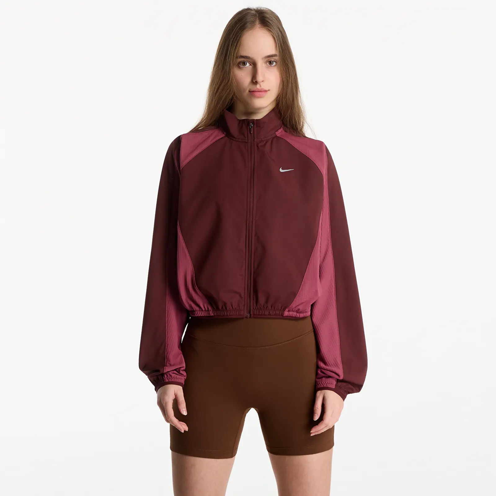 Jakker Nike Swift Therma-FIT Running Jacket Mystic Dates/ Pink Smoke/ Reflective Silv