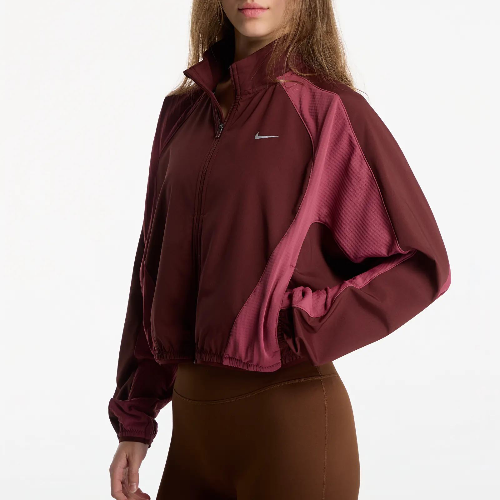 Jakker Nike Swift Therma-FIT Running Jacket Mystic Dates/ Pink Smoke/ Reflective Silv