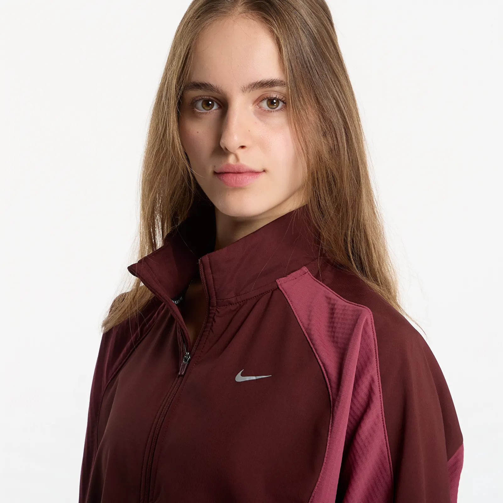 Jakker Nike Swift Therma-FIT Running Jacket Mystic Dates/ Pink Smoke/ Reflective Silv