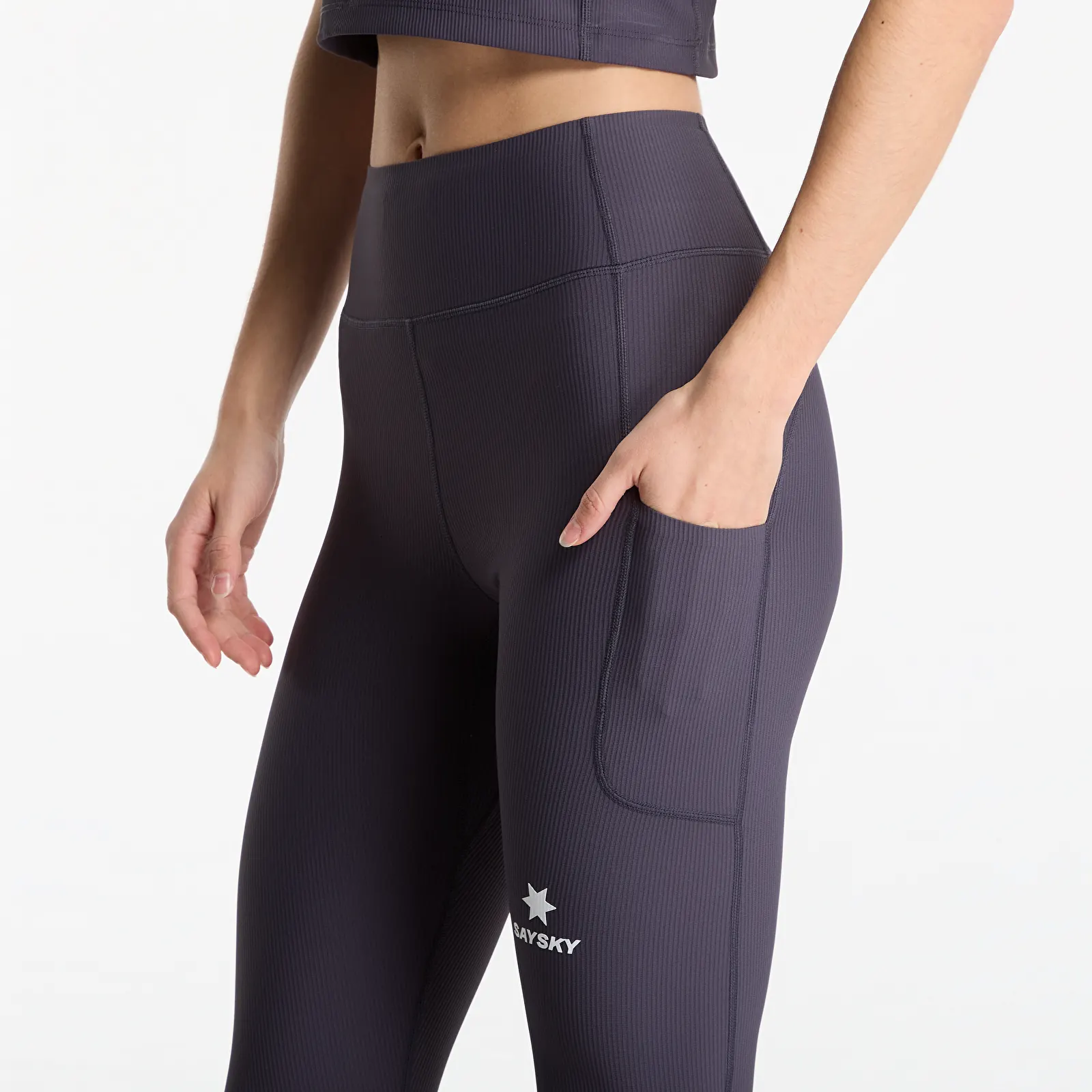 Leggings SAYSKY W Combat+ Rib Long Tights Grey