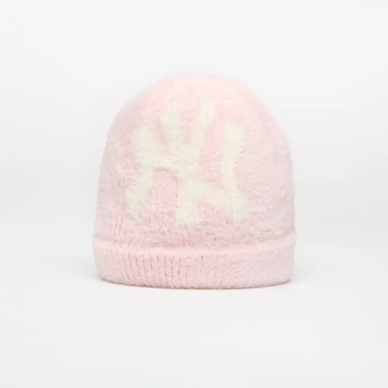 Berretto New Era Knit Medium MLB Fluffy Mohair Beanie New York Yankees Pastel Pink