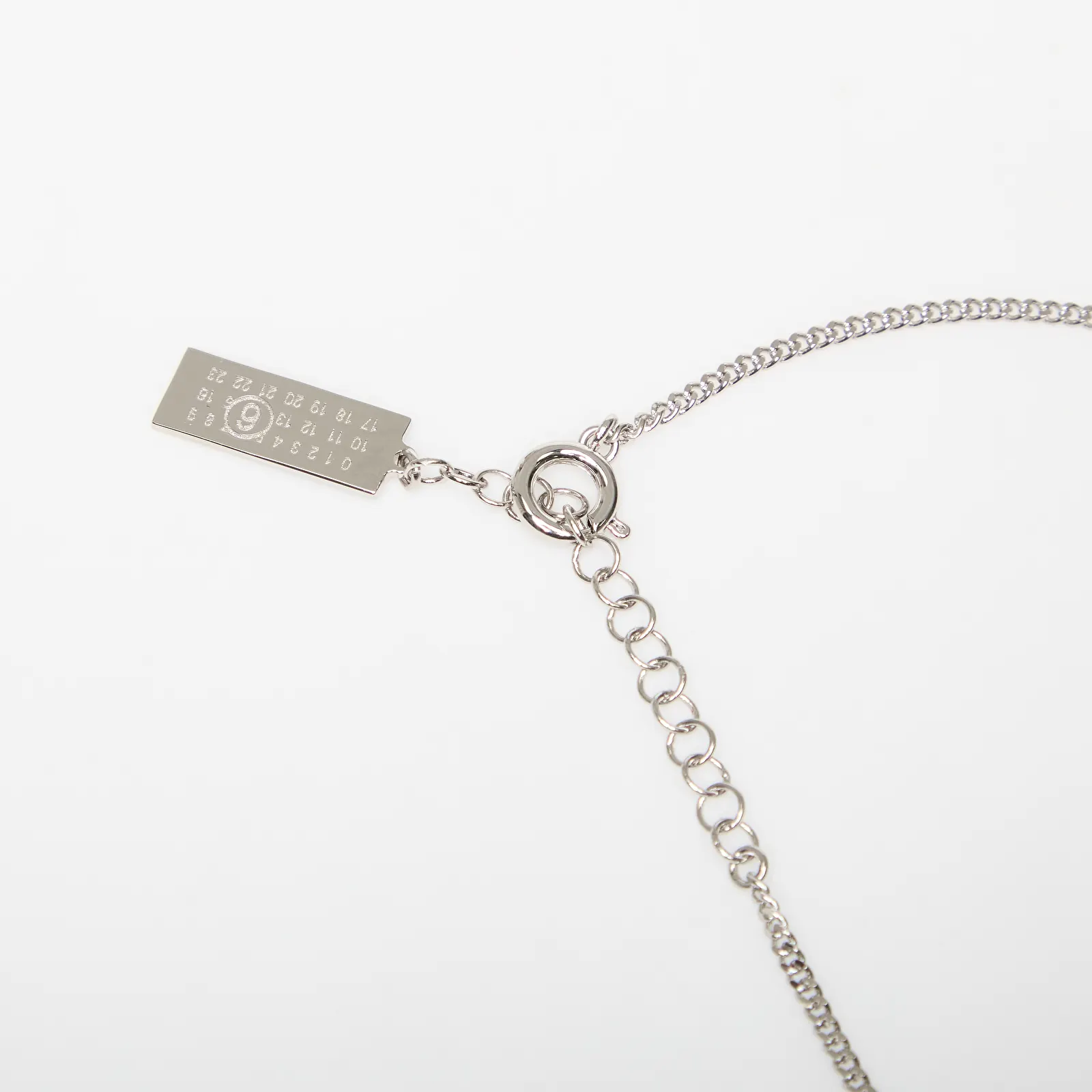 Naszyjniki MM6 Necklace Shiny And Matt Palladium