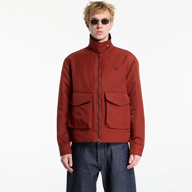 Jacka FRED PERRY Nylon Caban Jacket Black