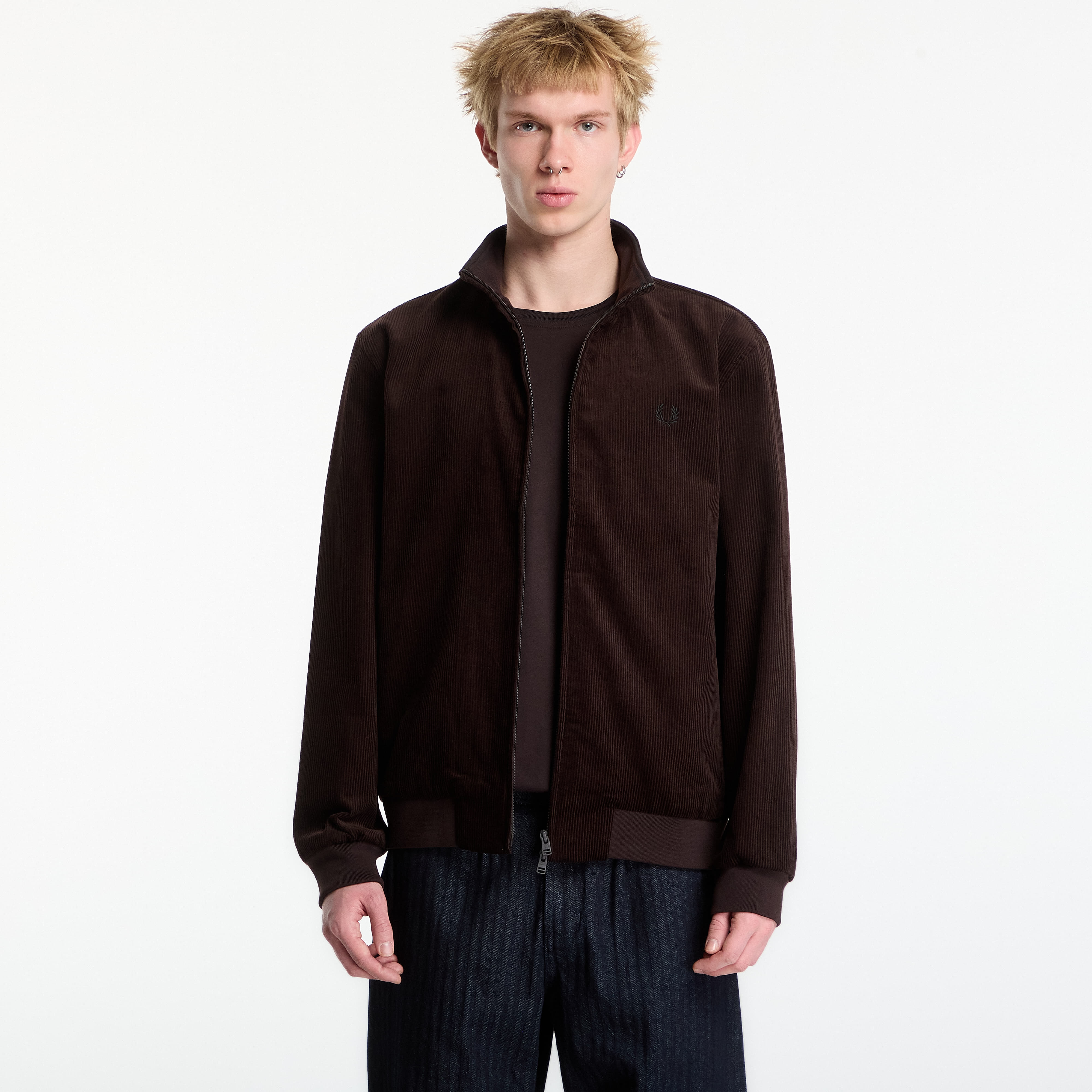 Jakke FRED PERRY Cord Brentham Jacket Rich Brown XL