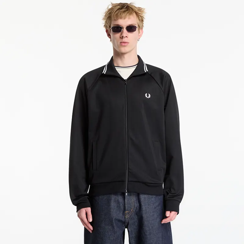 Sweatshirt FRED PERRY Tipped Track Jacket Black