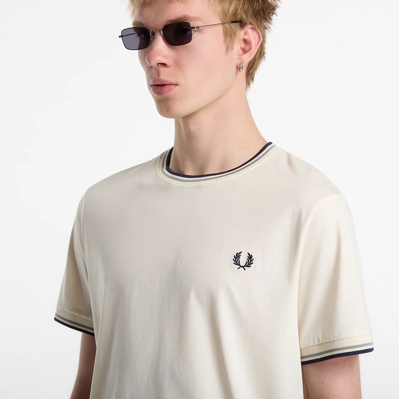 T-Shirts FRED PERRY Twin Tipped T-shirt White