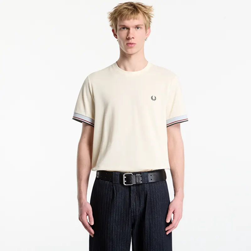 T-skjorte FRED PERRY Twin Tipped Cuff T-shirt Dusky Blue