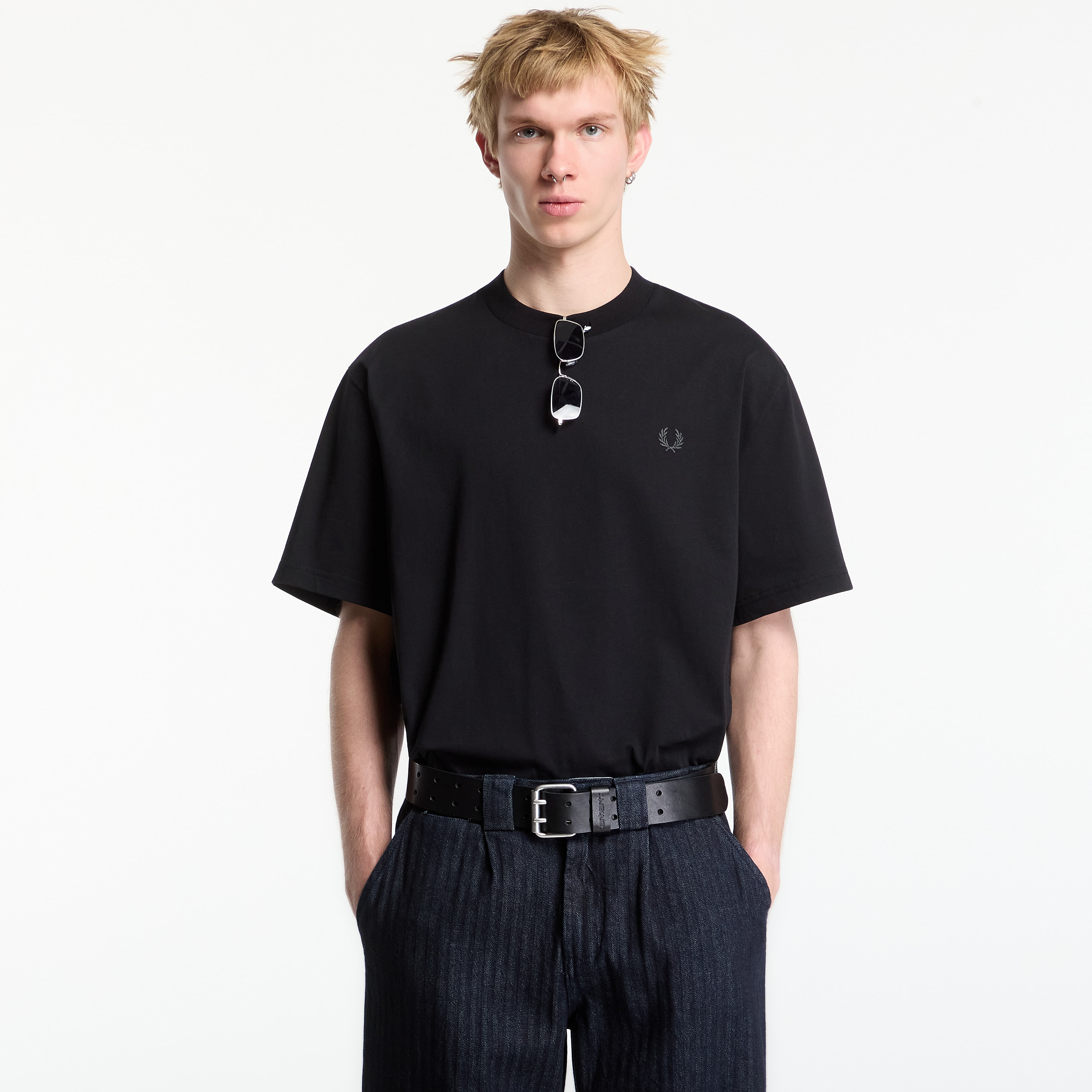 T-shirt FRED PERRY Reflective Print Tshirt Black XL