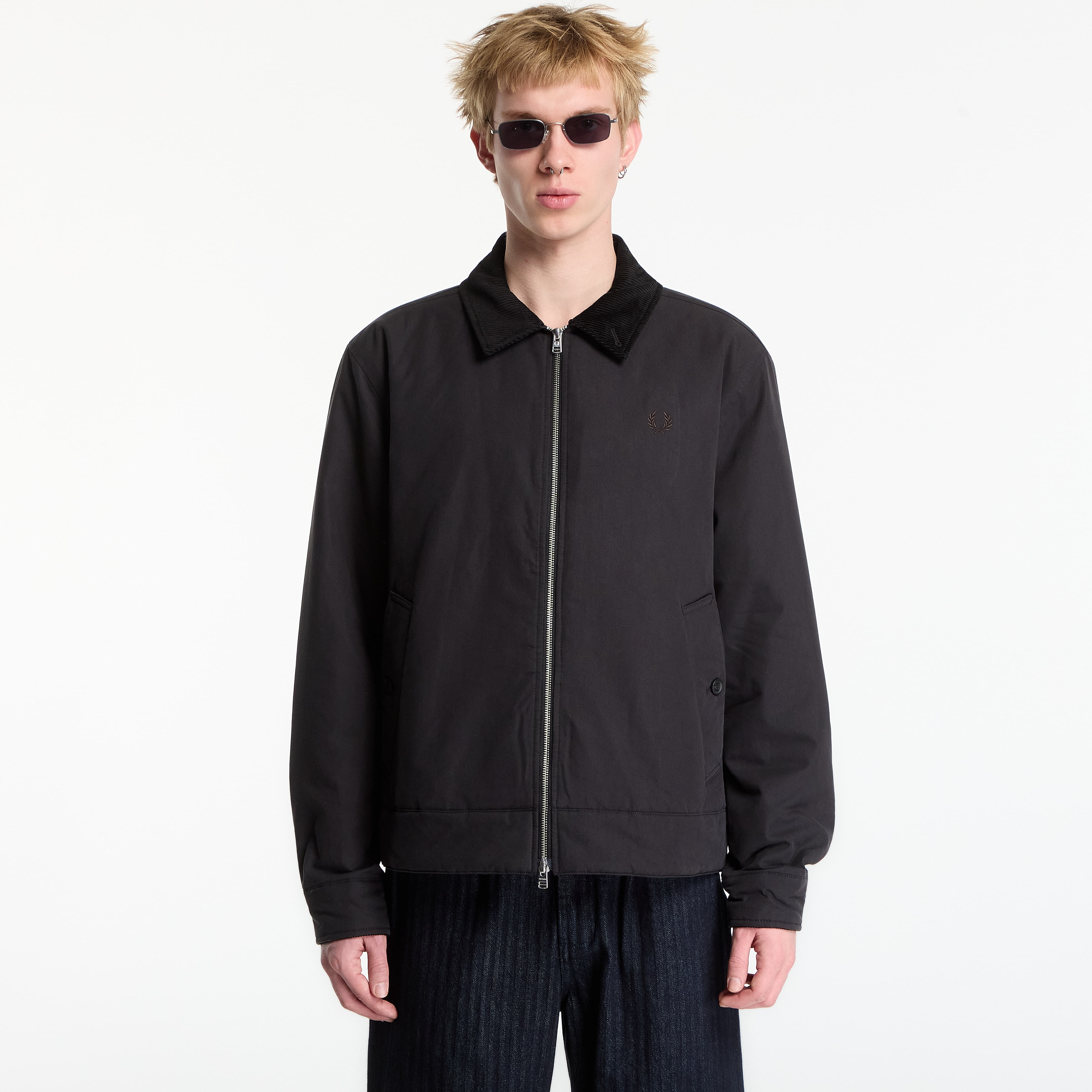 Jakke FRED PERRY Cotton Caban Jacket Black L