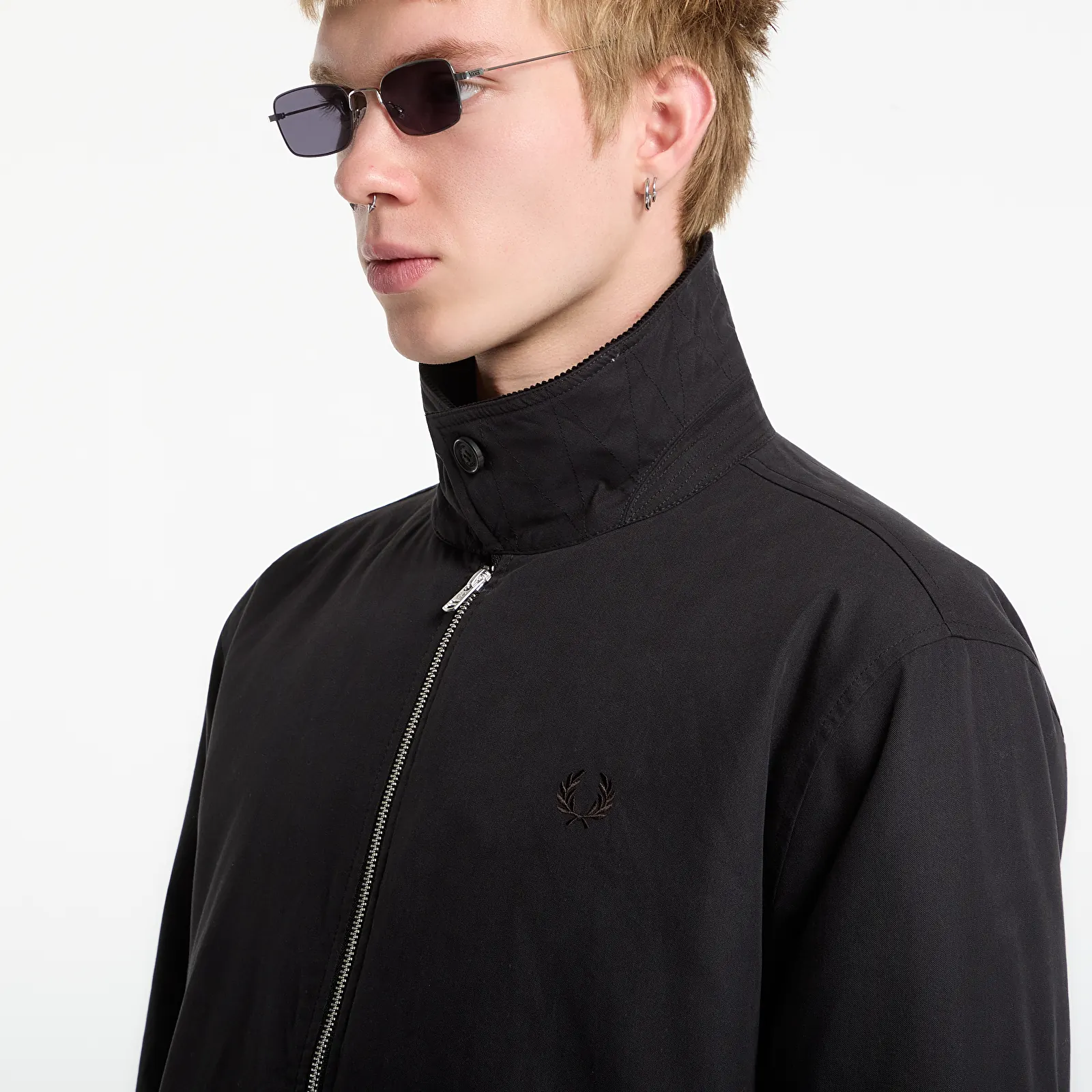 Jackor FRED PERRY Cotton Caban Jacket Black