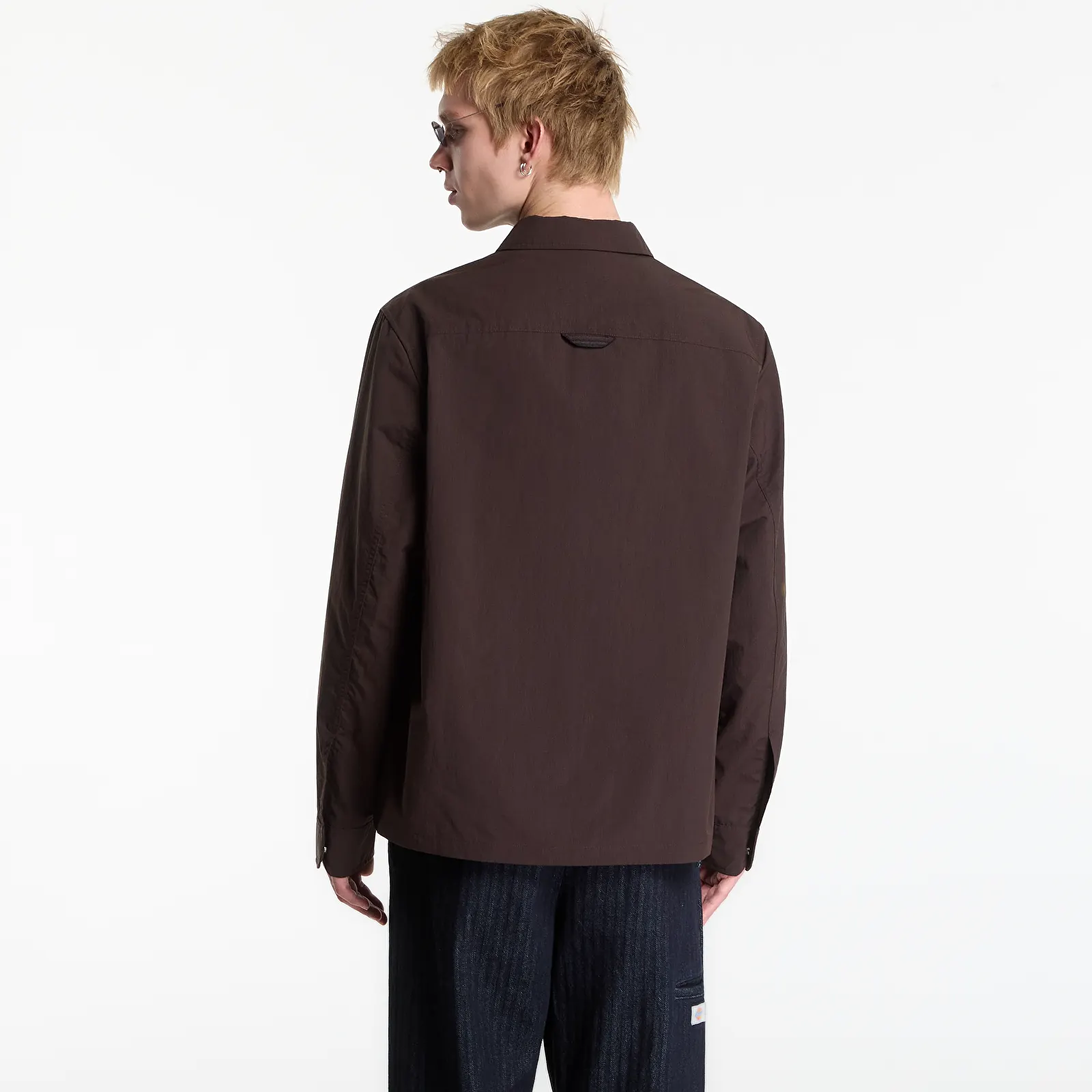 Chemises homme FRED PERRY Ripstop Pocket Overshirt Rich Brown