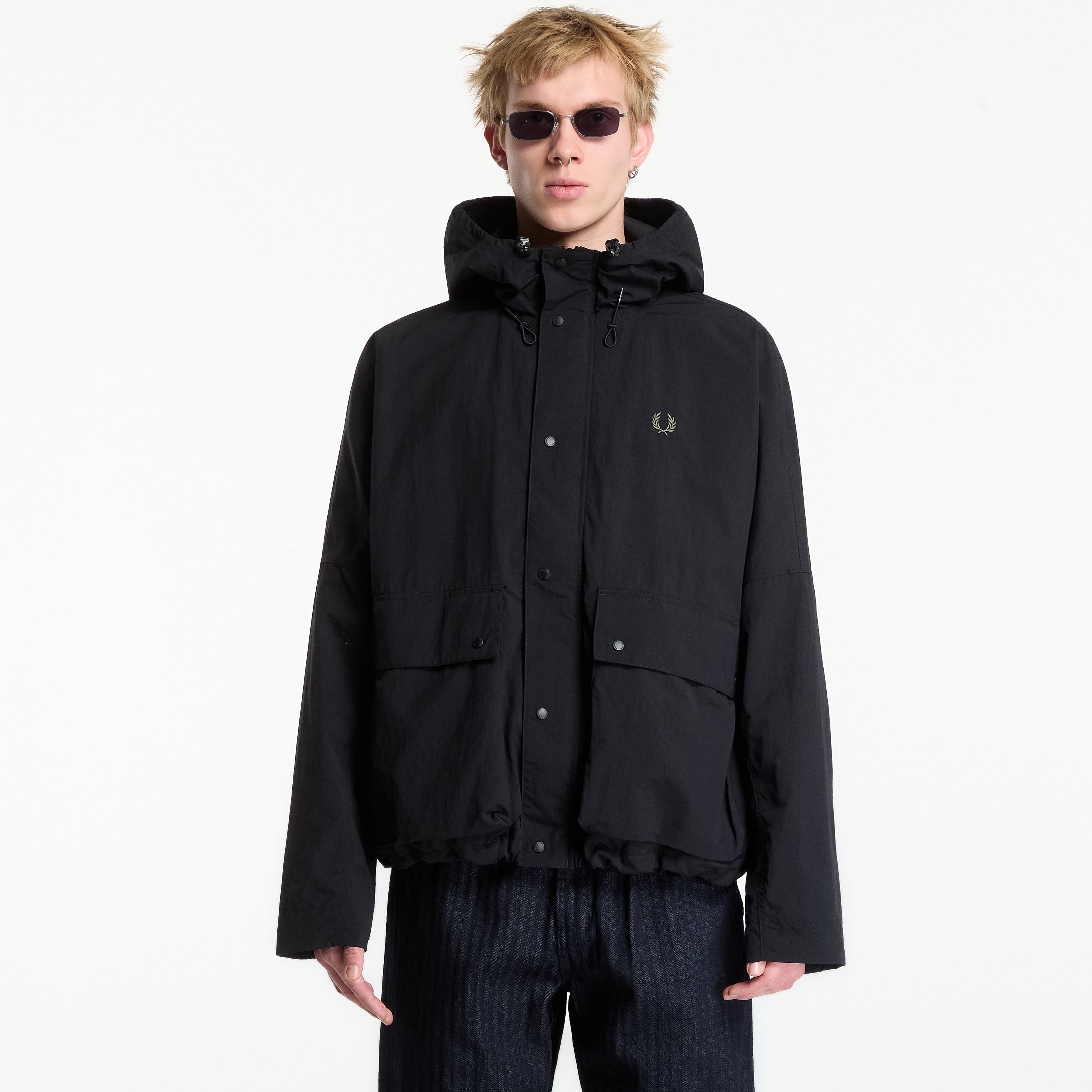 Parka FRED PERRY Cropped Ripstop Parka Black M