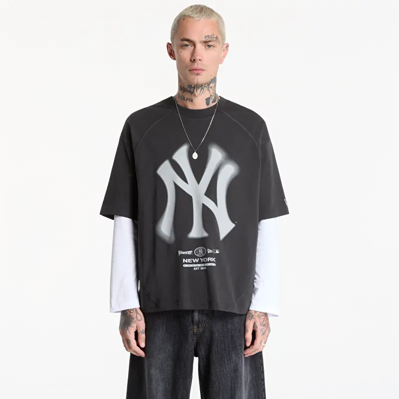 Tricou New Era MLB Boxy Graphic Tee New York Yankees UNISEX Black