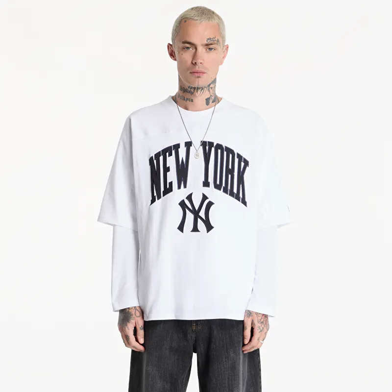 Tricou New Era MLB Arch Graphic OS Tee New York Yankees UNISEX White