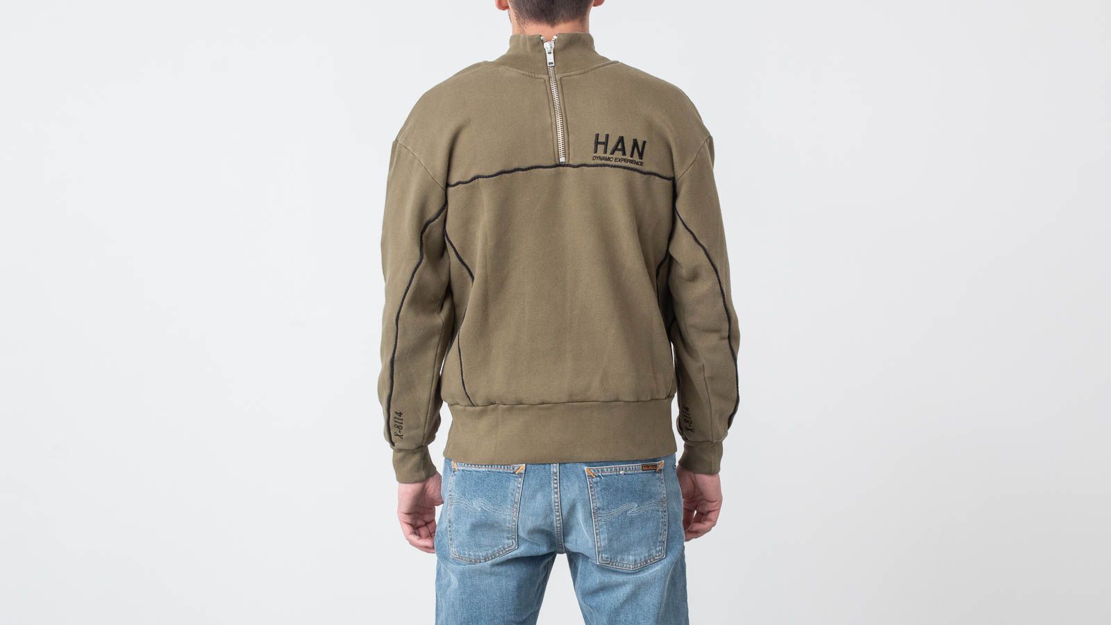 Felpe Han Kjøbenhavn Two Face Crewneck Olive