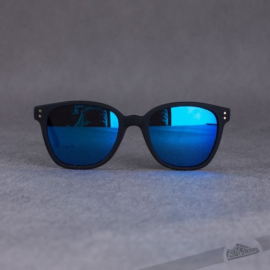 Komono Renee Black Rubber Blue Mirror | Footshop display picture 1
