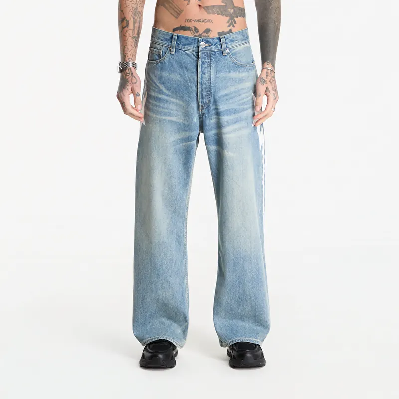 Džinsi A Bathing Ape Sta Selvedge Denim Pants UNISEX Light Indigo