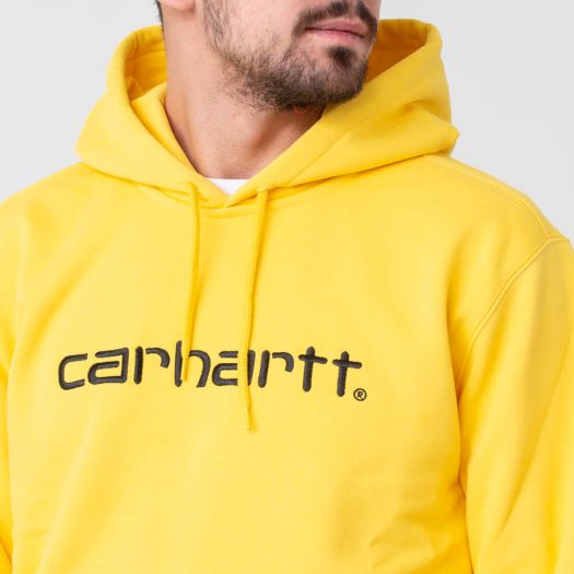 Black and yellow carhartt hoodie new arrivals