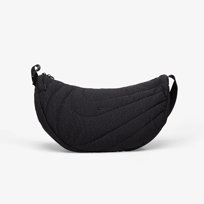 Taske Nike Aura Crescent Crossbody Bag 11 l Black/ Black/ Sm Blk Elctrdep