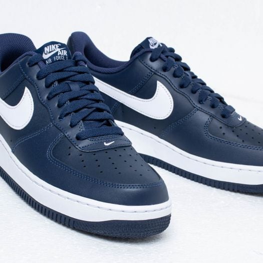 Navy blue and white af1 store