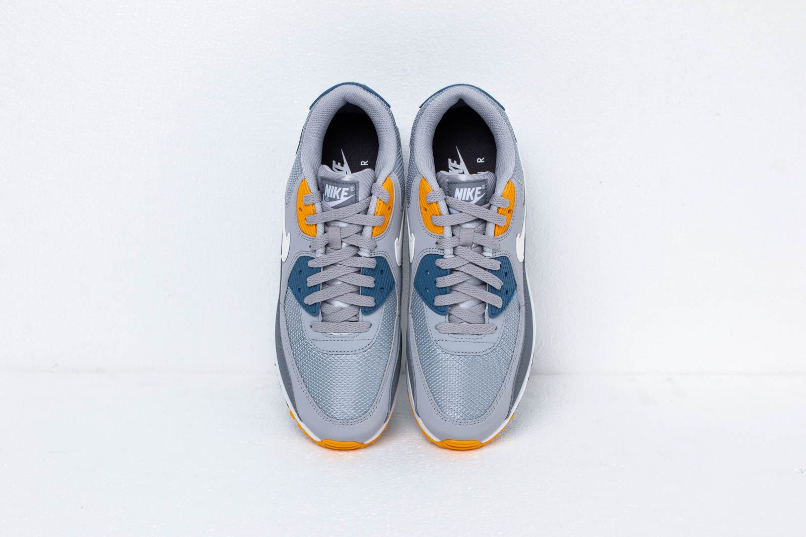 Men s shoes Nike Air Max 90 Essential Wolf Grey White Indigo Storm Footshop