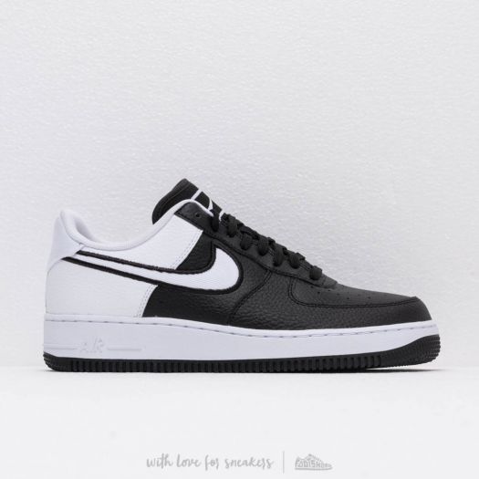 nike air force half black half white