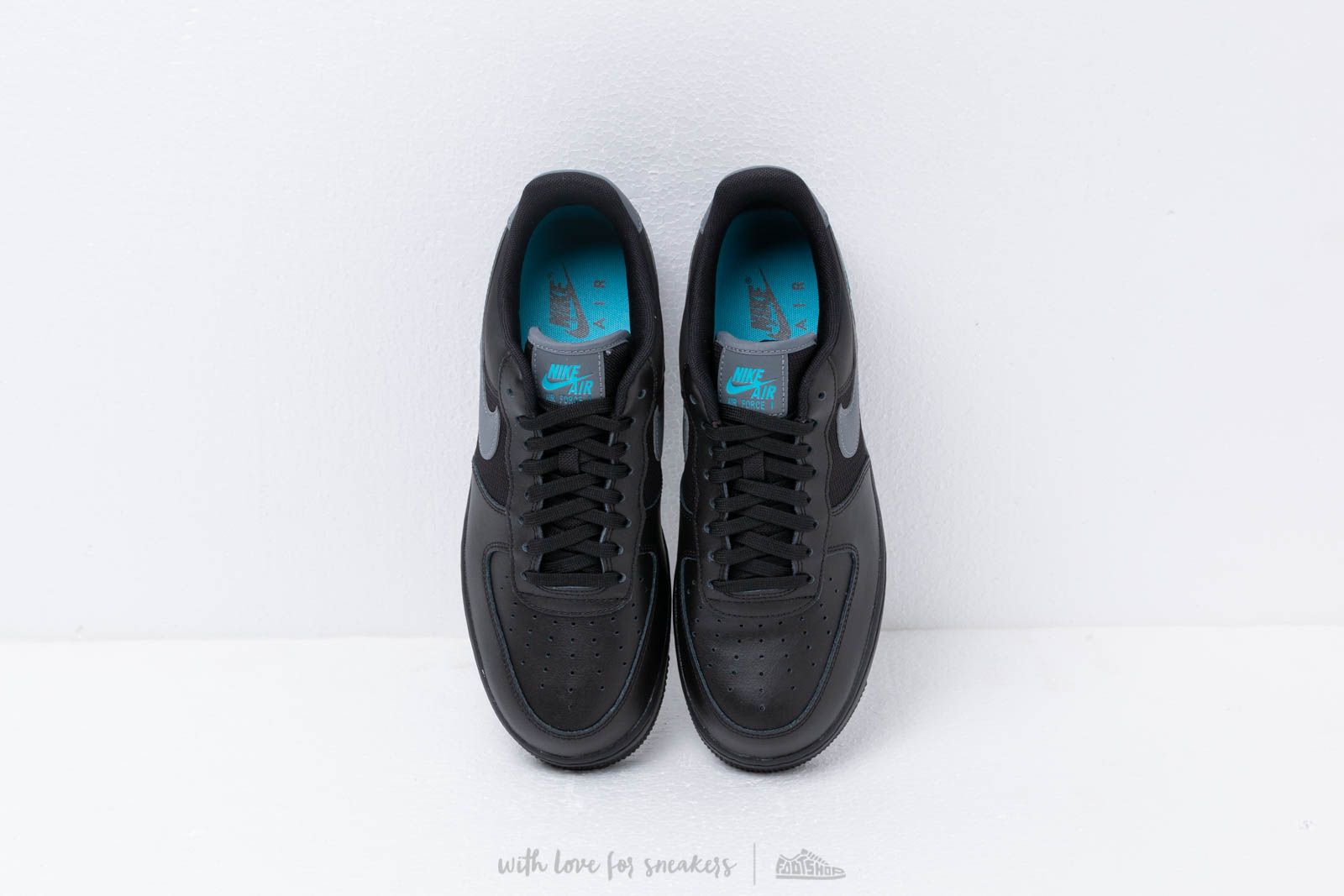 Men's shoes Nike Air Force 1 '07 Lv8 Black/ Cool Grey-Blue Fury