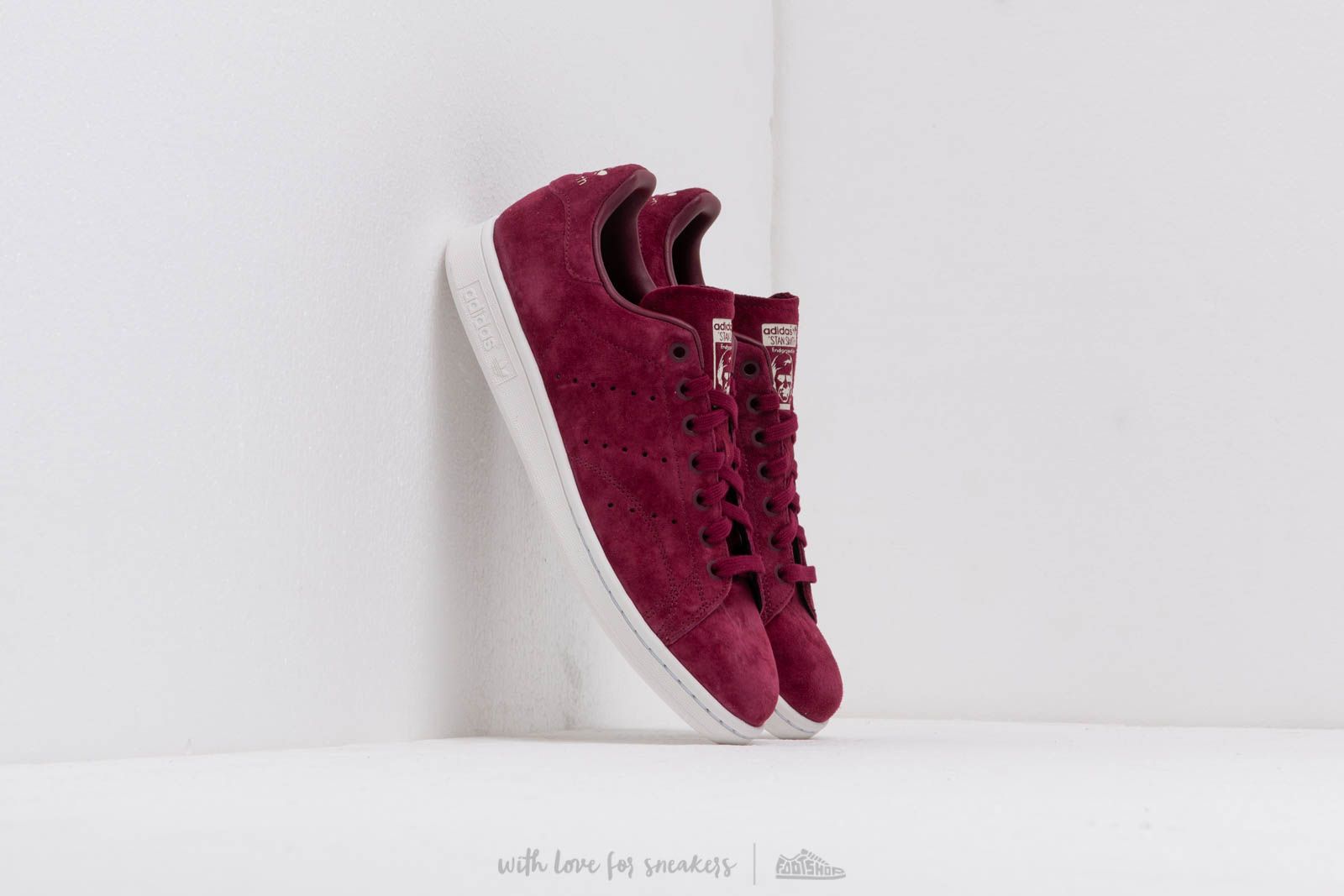 Men's shoes adidas Stan Smith Maroon/ Crystal White/ Cream Brown