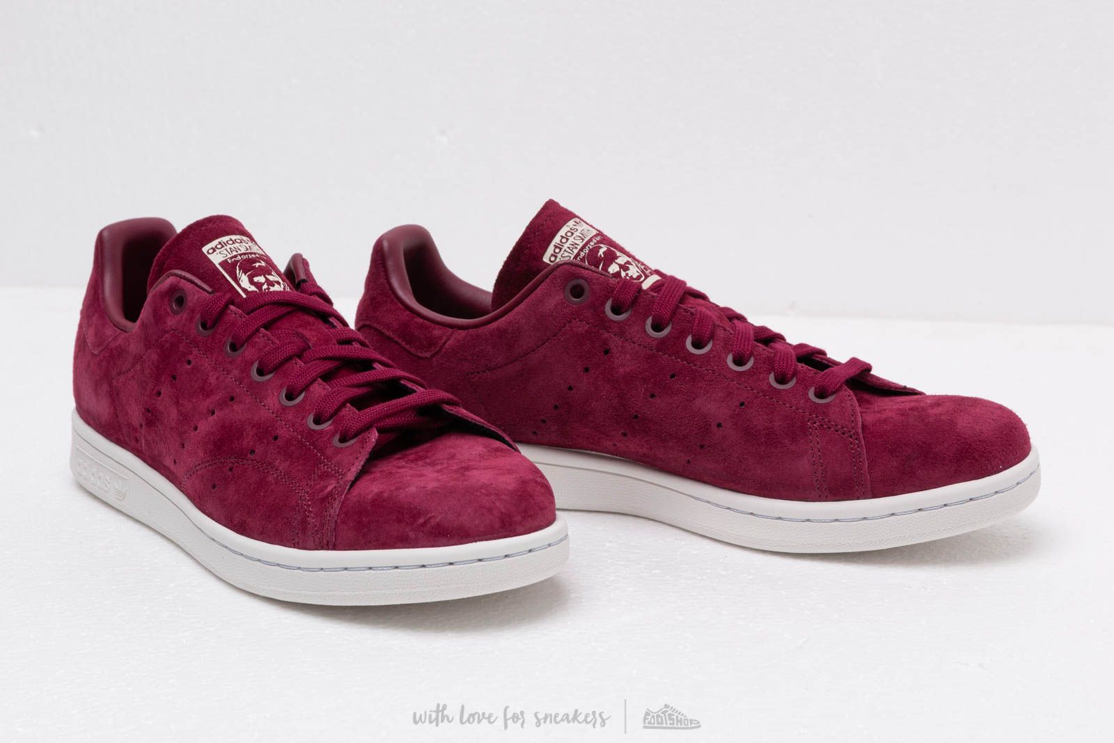 Men s shoes adidas Stan Smith Maroon Crystal White Cream Brown Footshop