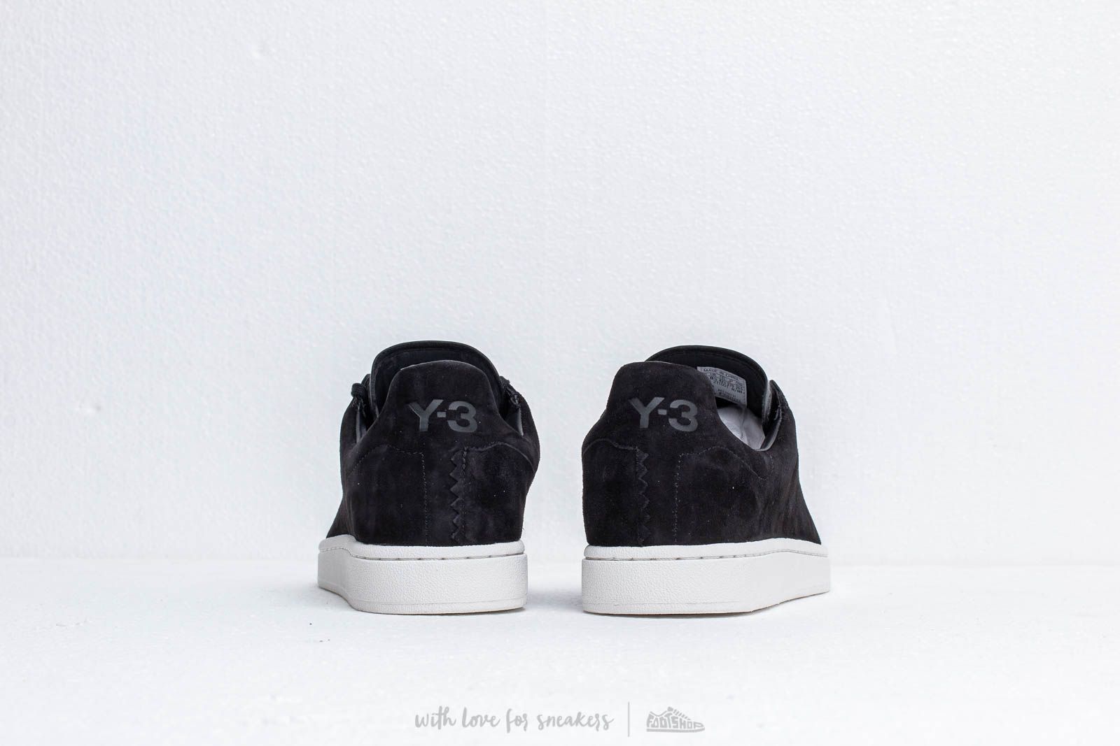 Férfi cipők Y-3 Yohji Court Core Black/ Core Black/ Core White