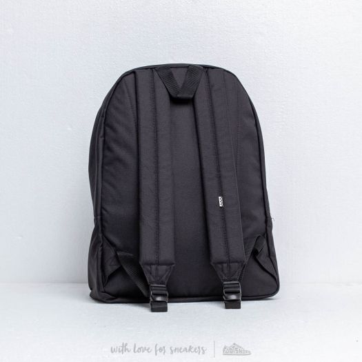 Vans realm backpack black and white on sale