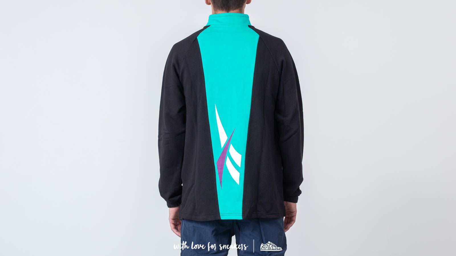 Kapucnis pulóverek és pulcsik Reebok Classic Vector 1/4 Zip Hoodie Black