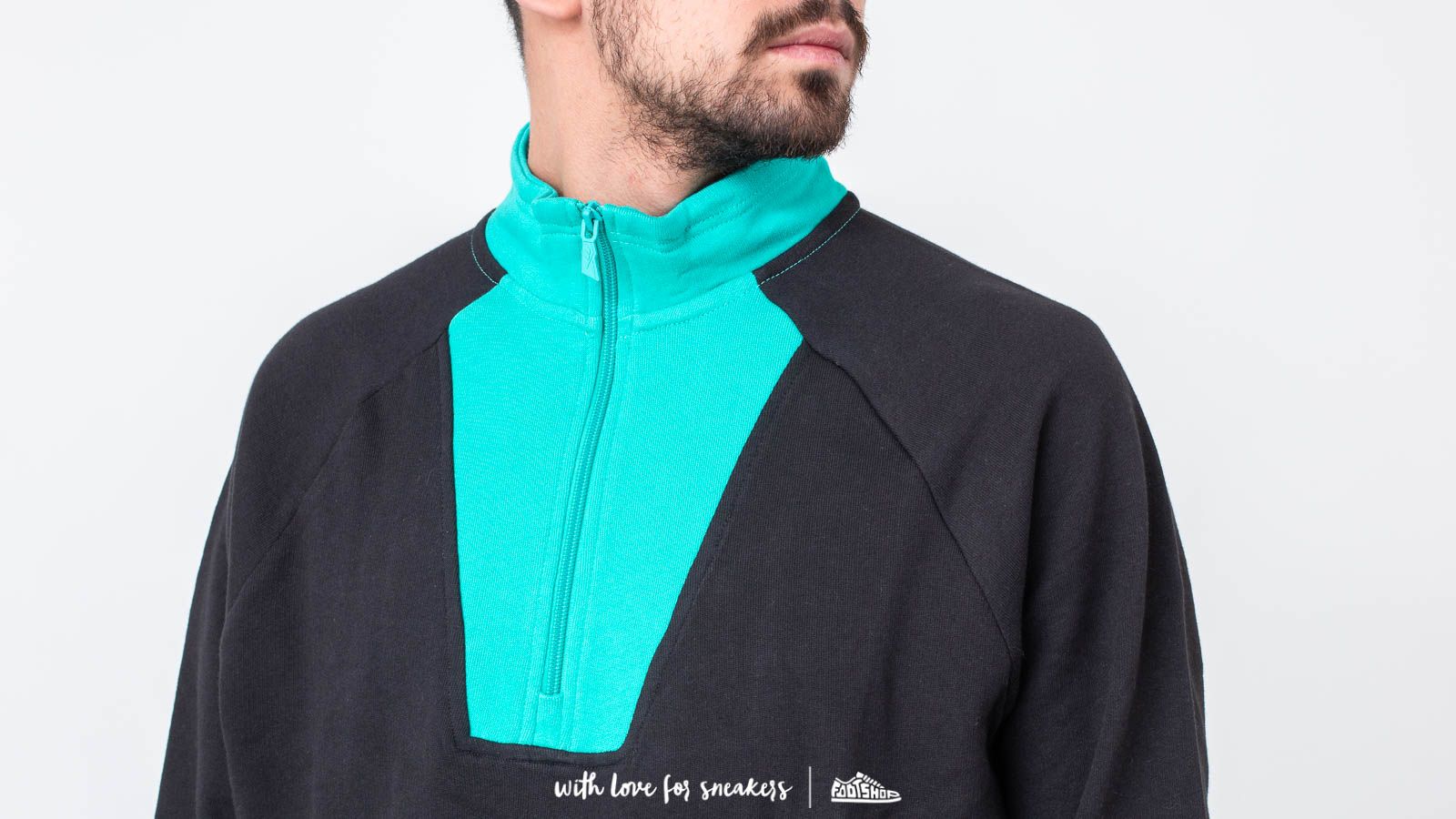 Kapucnis pulóverek és pulcsik Reebok Classic Vector 1/4 Zip Hoodie Black