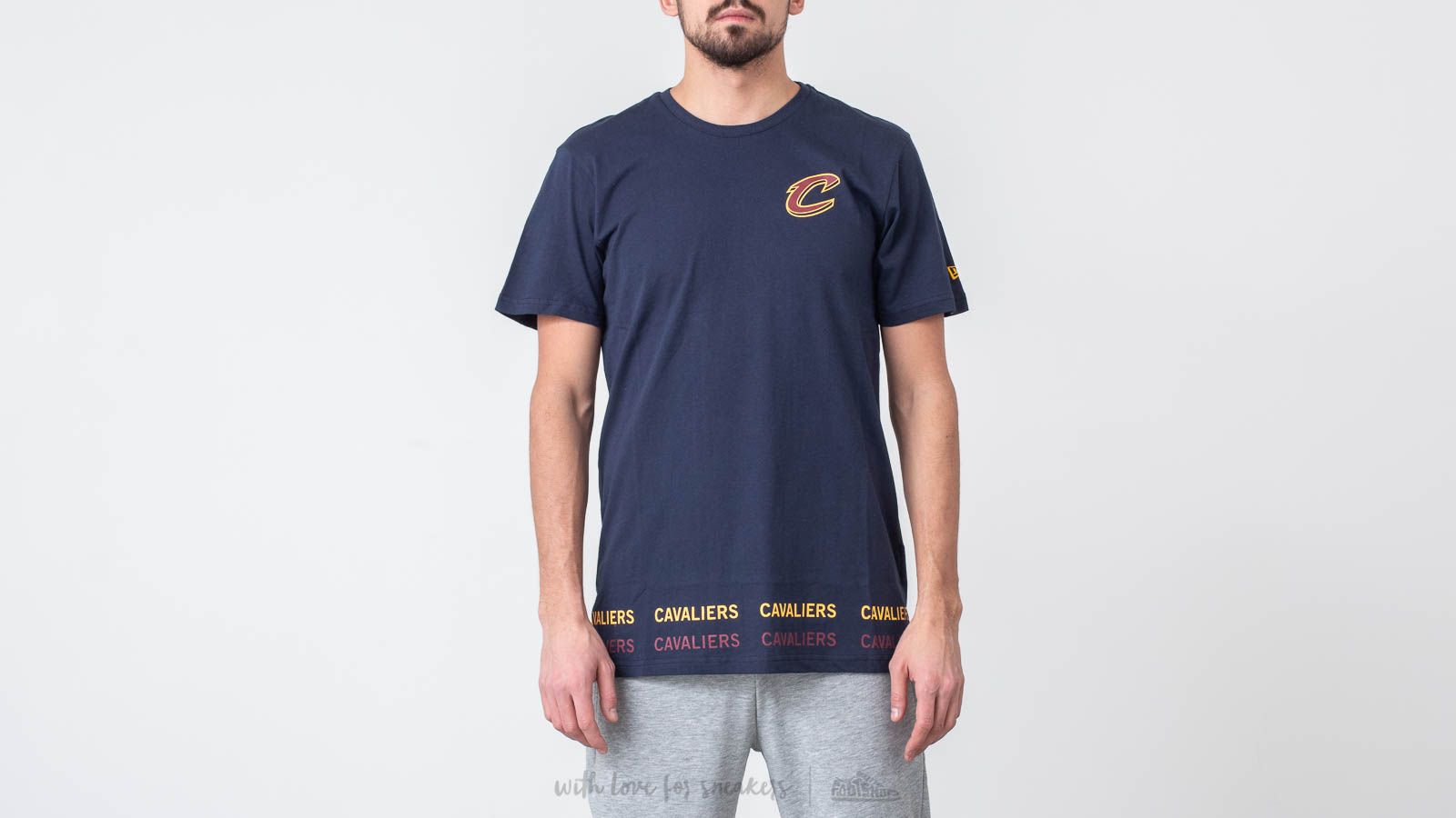 T-Shirts New Era NBA Team Wordmark Tee Cleveland Cavaliers Blue